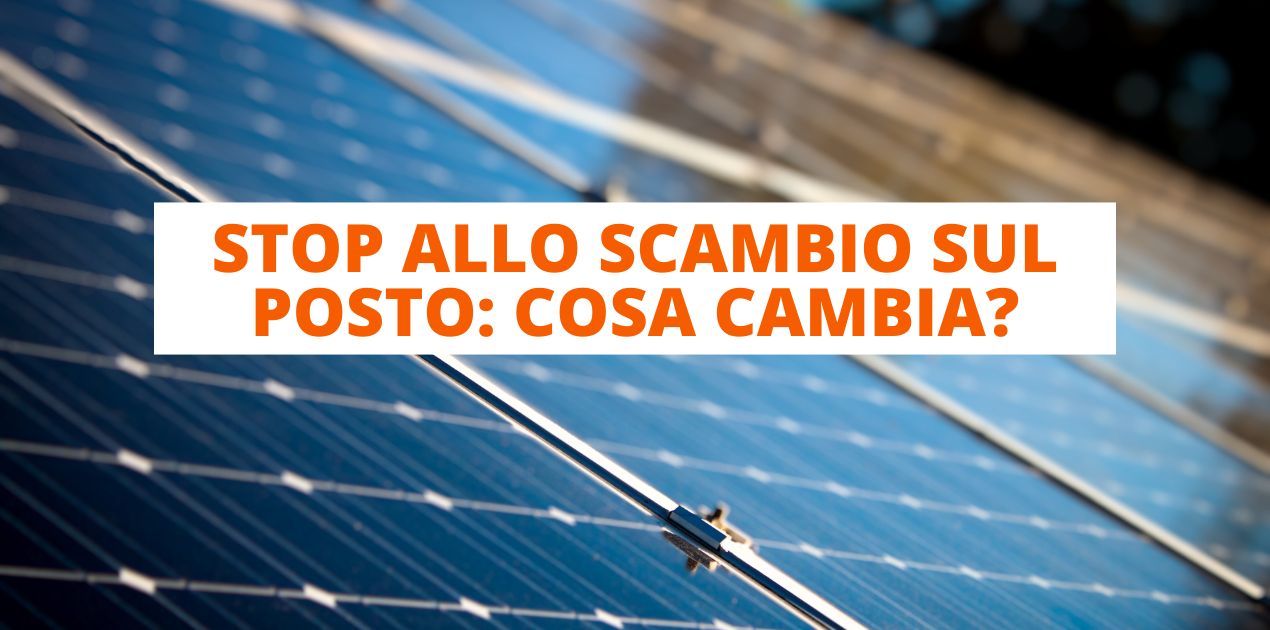 Stop scambio sul posto